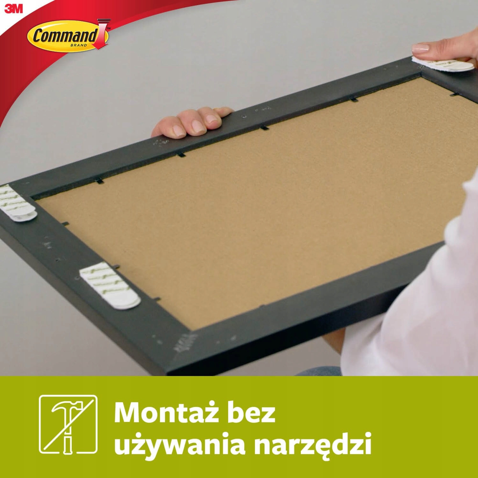 Command rzepy do wieszania obrazów bez wiercenia do 1,8 kg 4 sztuki Marka Command