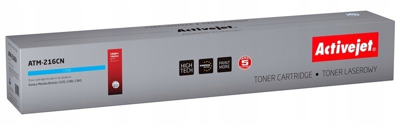 Toner Activejet ATM-216CN (zamiennik Konica Minolta TN216C; Supreme; 26000