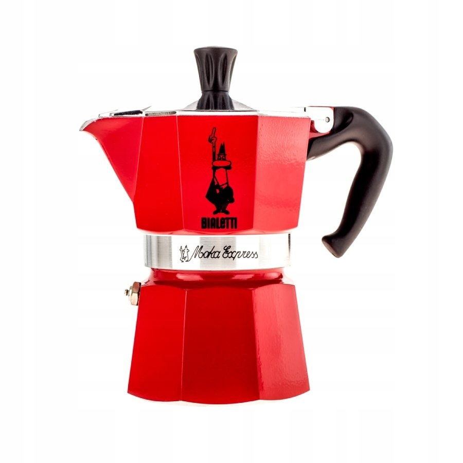 Kávovar Bialetti Moka Express 130 ml 3tz červený
