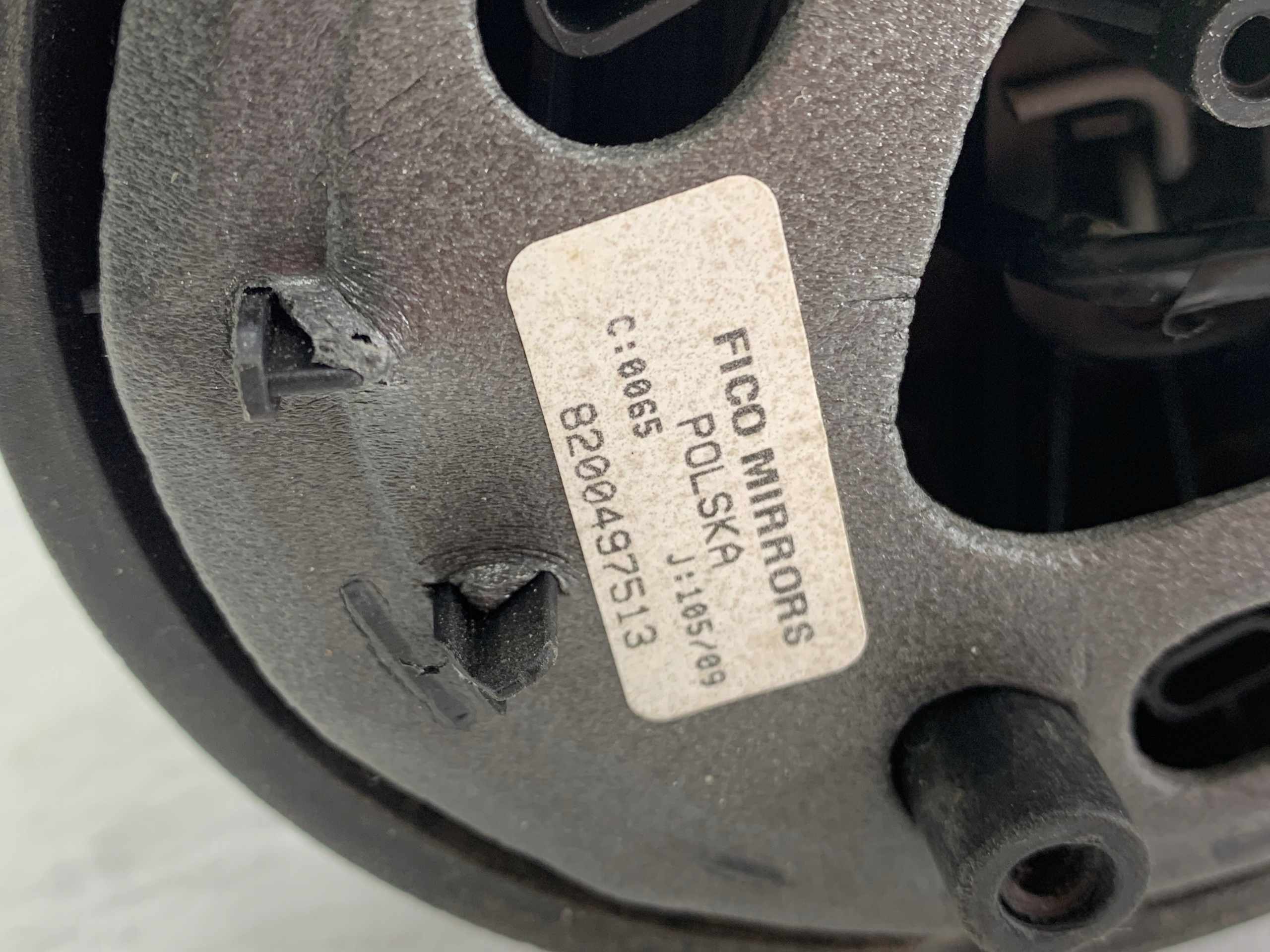 DACIA SANDERO and mirror right 5 PIN BIALE