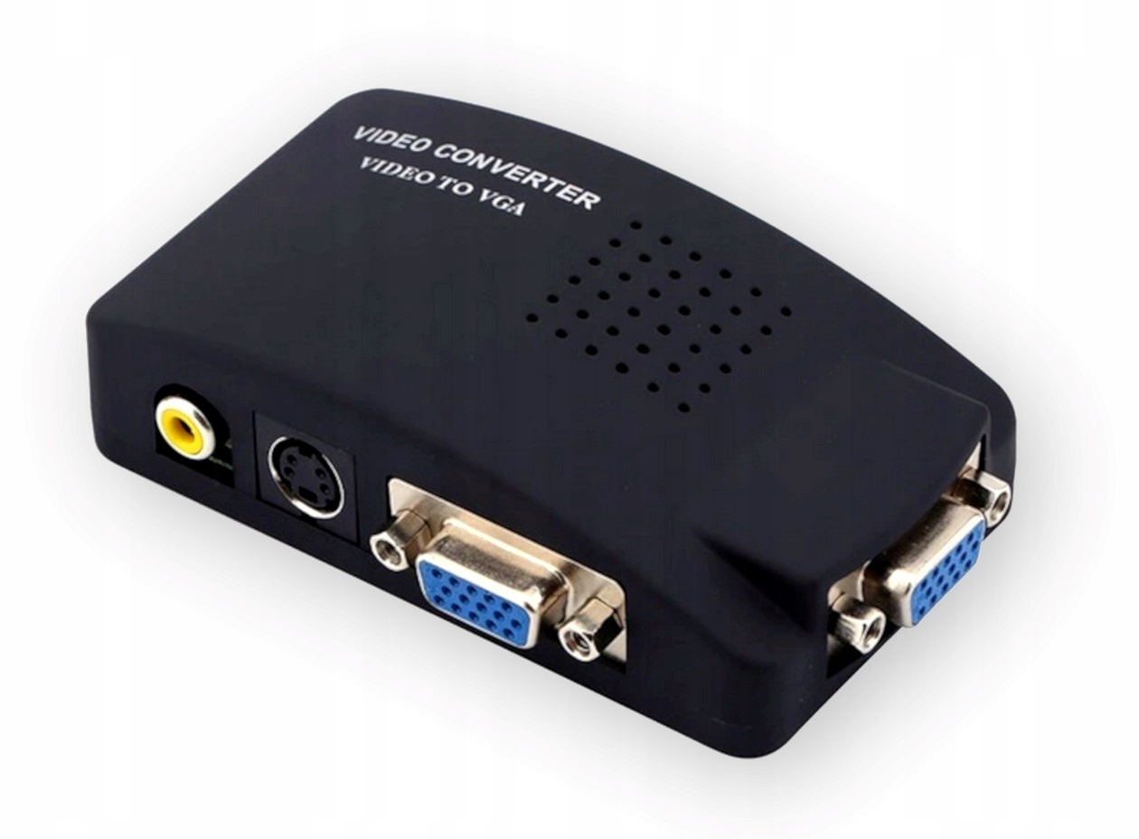 

Konwerter switch S-Video Cvbs Vga do Vga +kable