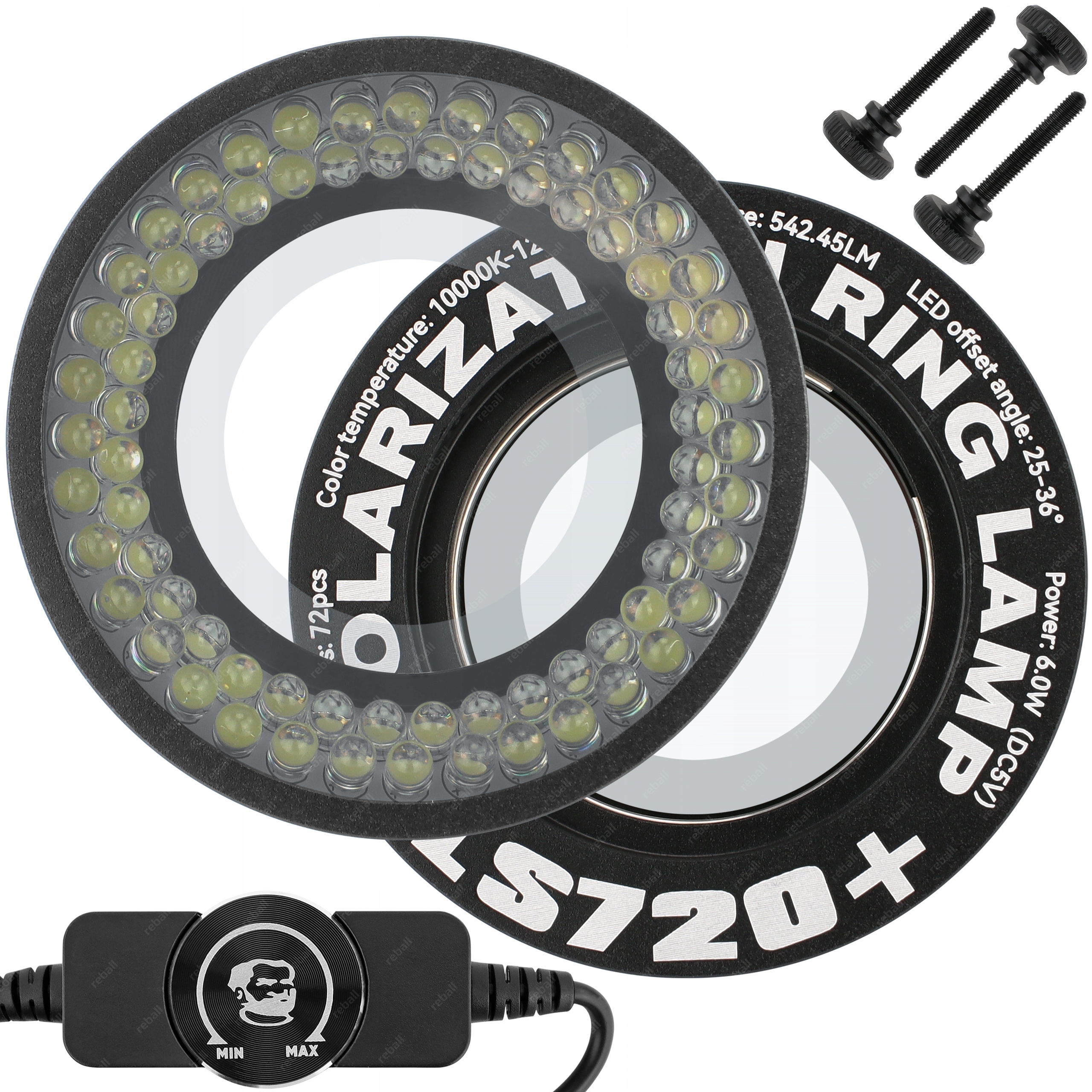 Polarizační Osvětlení Mirkoskopu Filtr Nd Mechanic LS720+ 72xLED