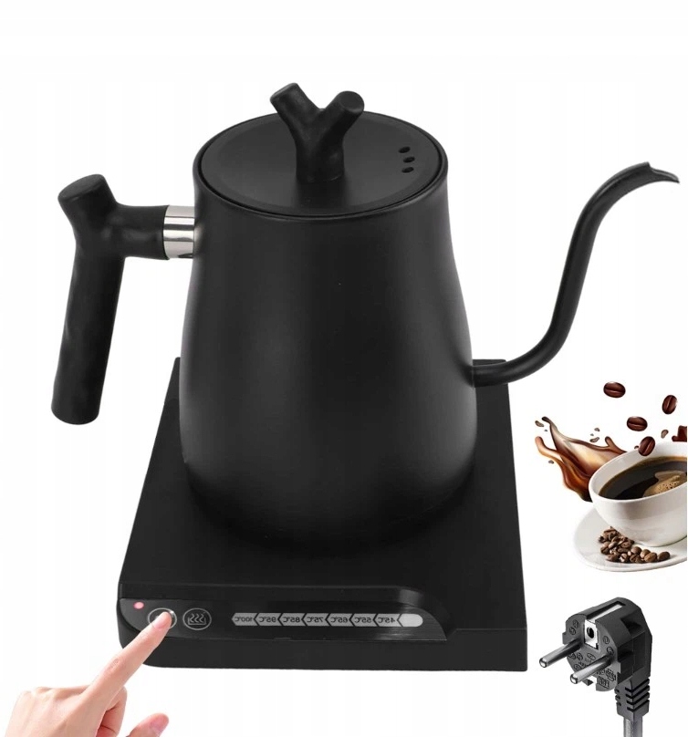 Czajnik 1L 1000W elektryczny gęsia szyja 7 poziomów temperatury