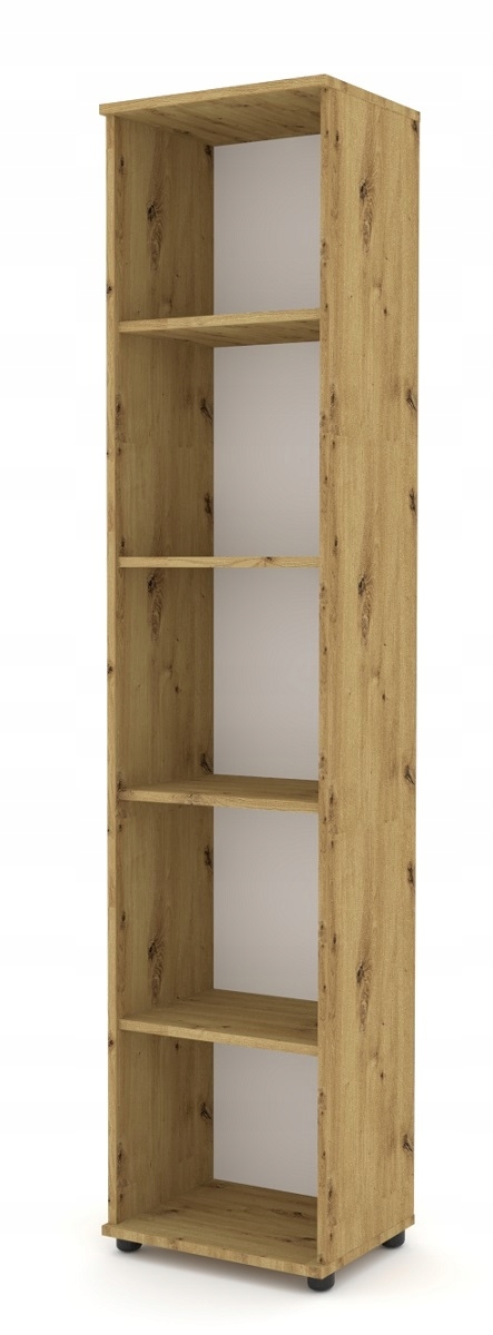 REGAŁ STOJĄCY 80 cm BIURA PRACOWNI DĄB BRĄZ