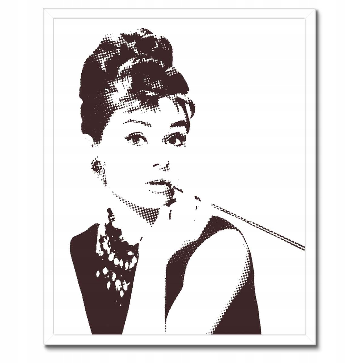 Plakáty v rámu 40x50 Audrey Hepburnová Cigaretka