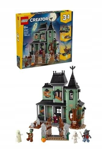 Lego Creator 31167 Strašidelná rezidence Loď Vlak