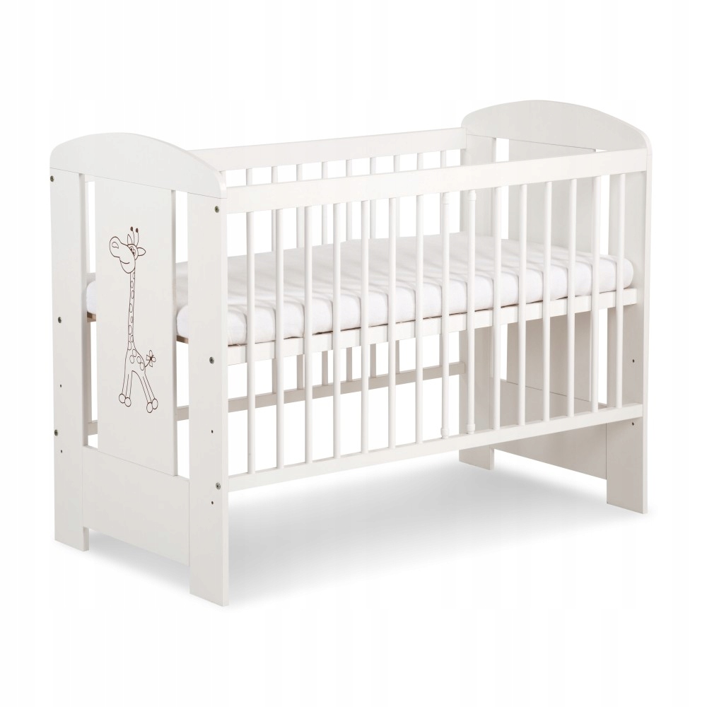 KLUPŚ ŁÓŻECZKO SAFARI ŻYRAFKA 120X60 BIAŁE Długość (cm) 120 cm