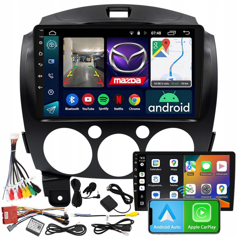 Radio Navigace Android RS-305 Mazda 2 2007-2014 2GB 9"