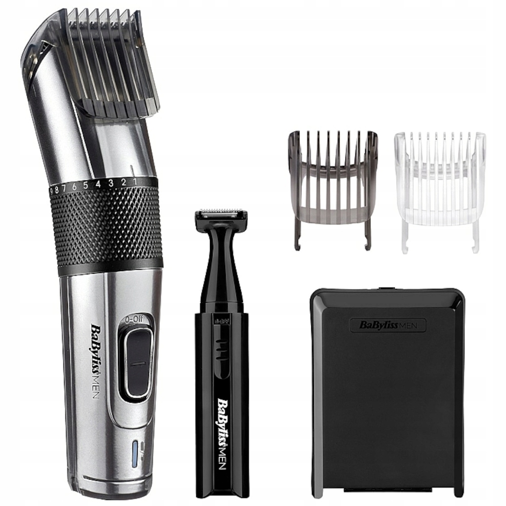 Zastřihovač vlasů BaByliss Carbon Titanium stříbrno-černý