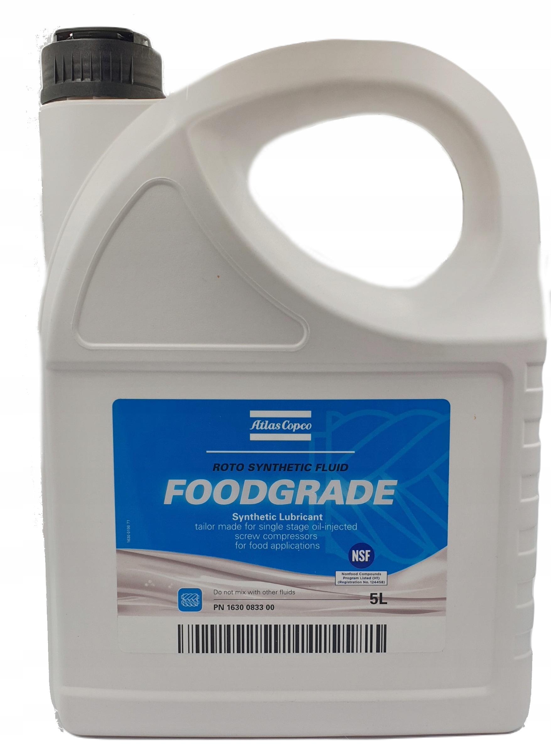 Olej Roto Foodgrade Fluid Atlas Copco 5 Litrů 1630 0833 00 Pro Potraviny