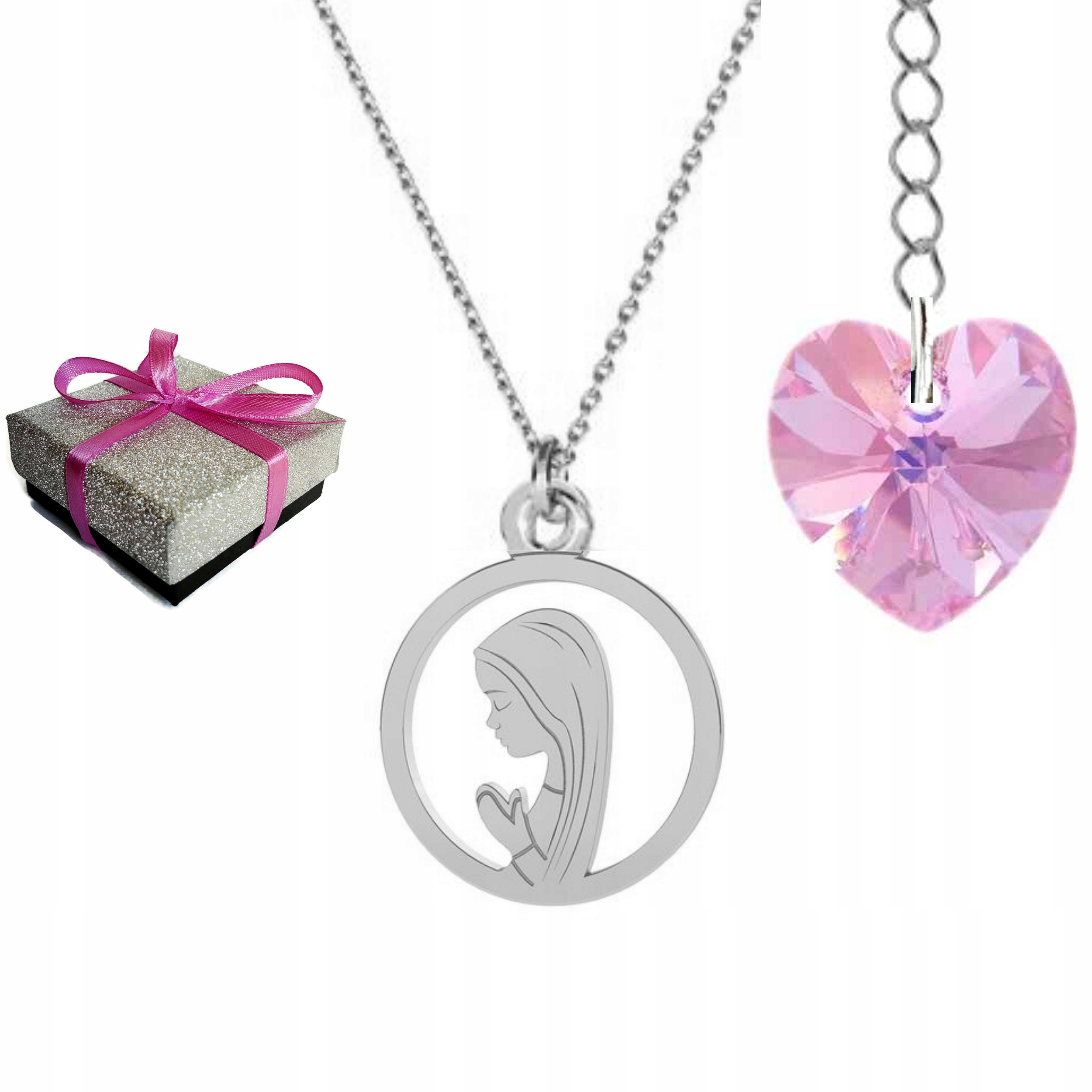 

Łańcuszek Medalik Matka Boska Fatimska Srebro 925