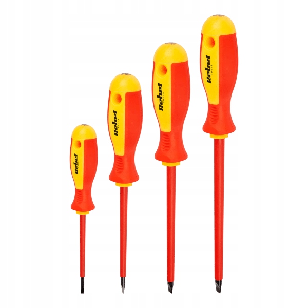 ZESTAW ŚRUBOKRĘTÓW IZOLOWANYCH 1000V WKRĘTAKI 7SZT Marka Rebel Tools