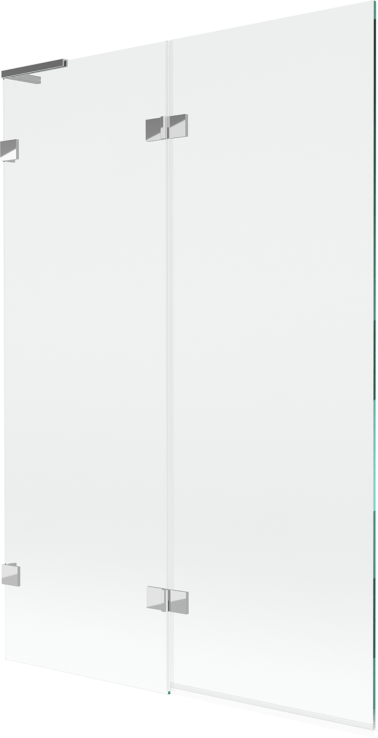 Mexen Lunar L vanová zástěna dvoukřídlá levá 120 x 150 cm, transparentní, c