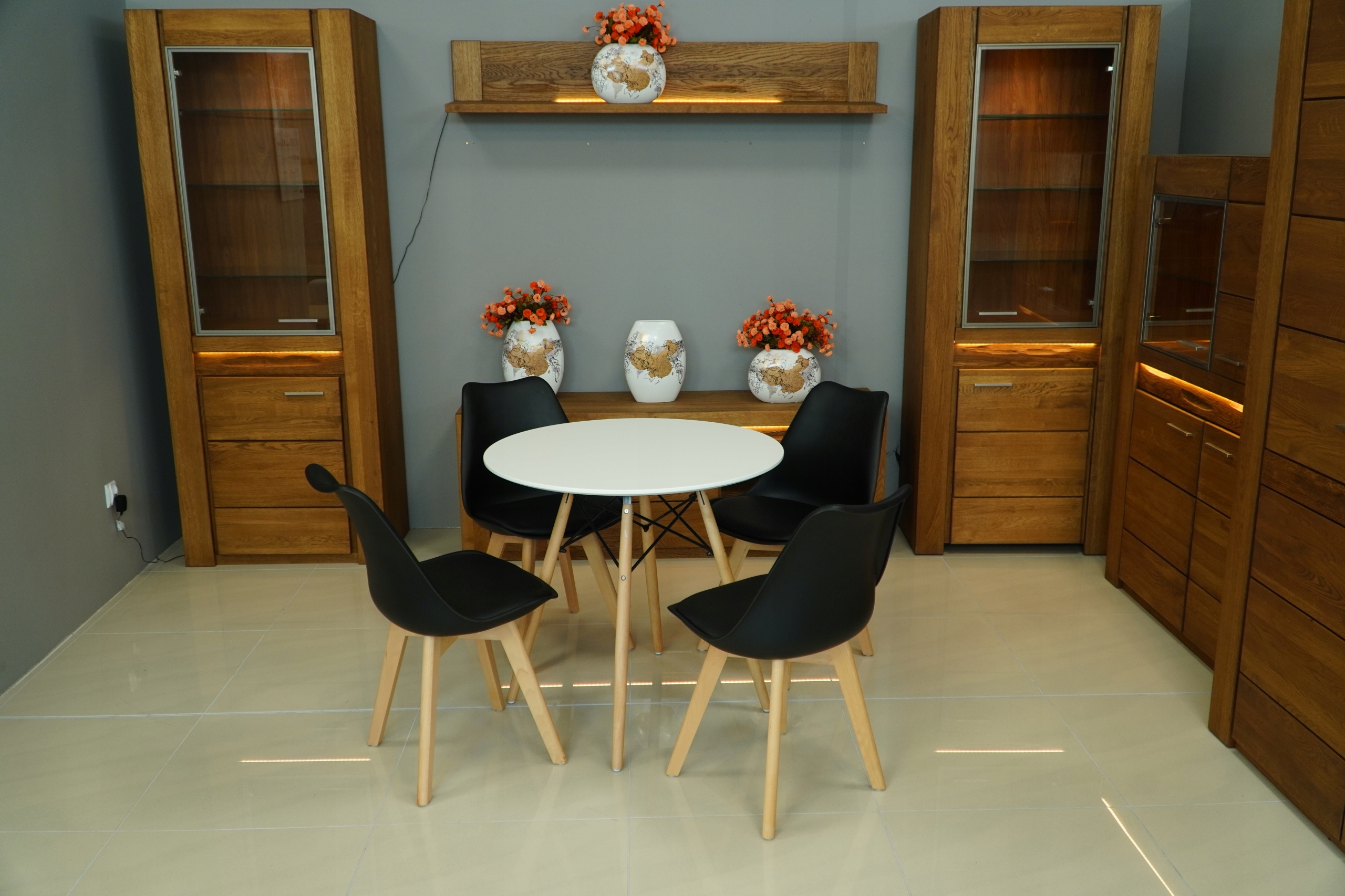 STÓŁ OSLO 90 DSW BIAŁY SKANDYNAWSKIE Głębokość mebla 90 cm