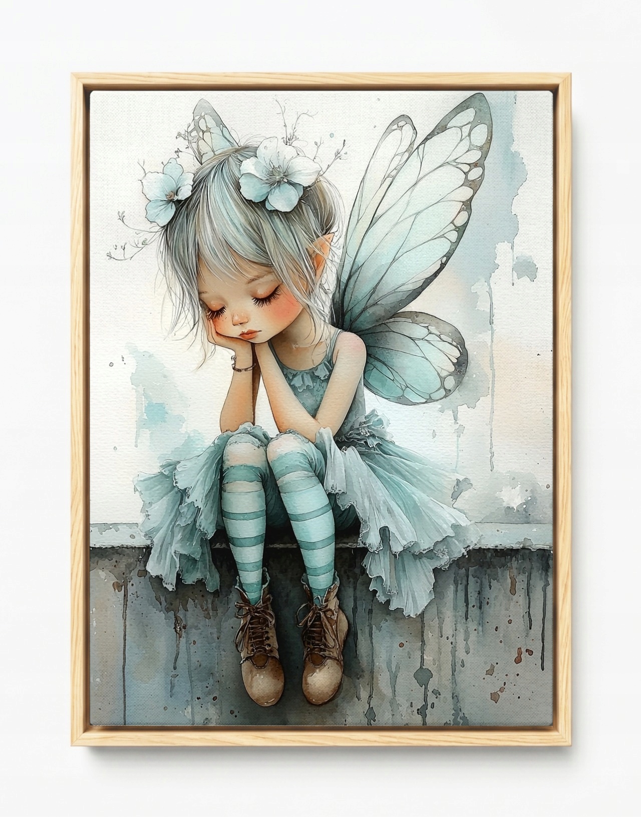 Obraz Rám American Box Rozprávka Fantázia Víla Elf Motyl Duszek 60x80