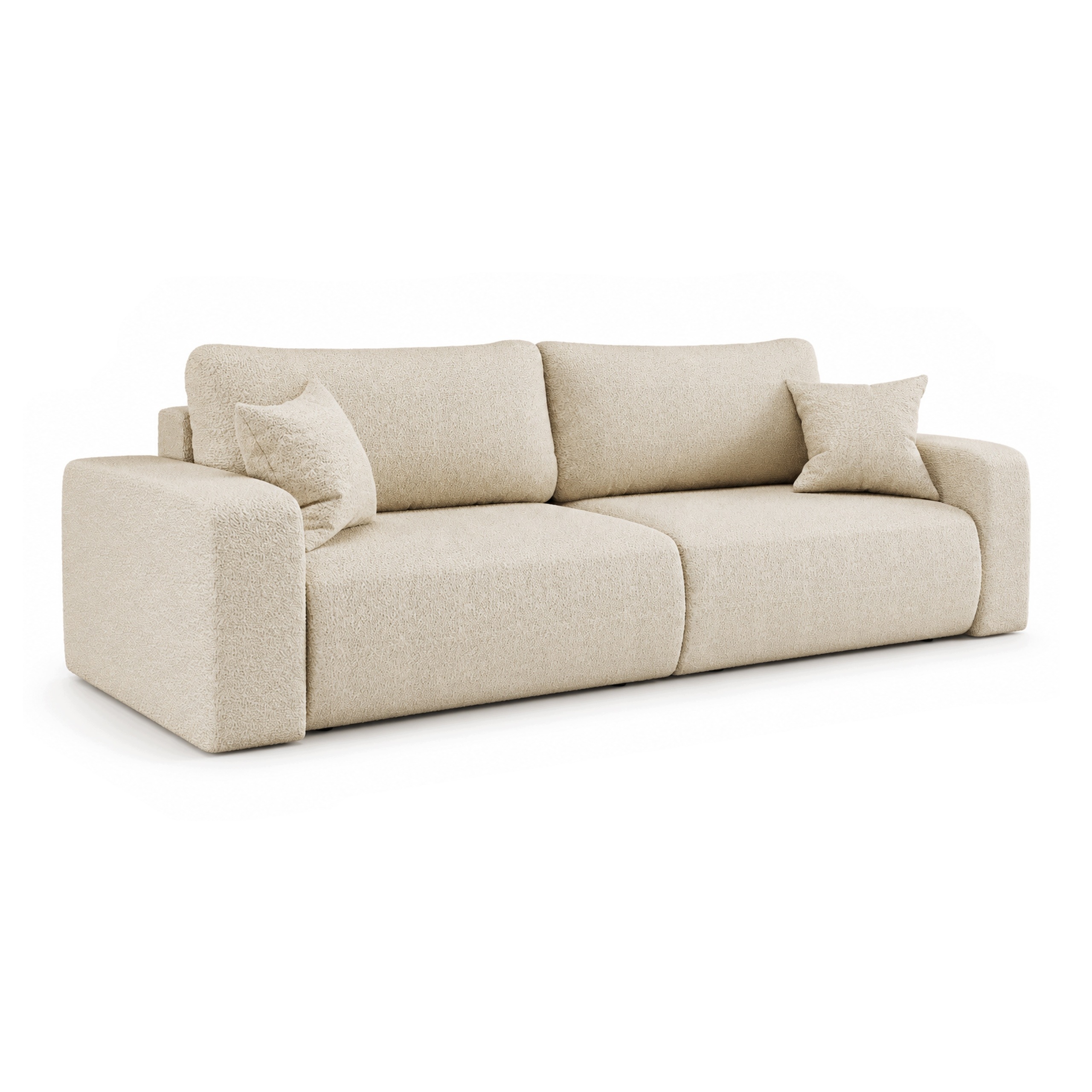 Nowoczesna Sofa Kanapa Largo S z funkcją spania, pojemnik 245 x 90 cm