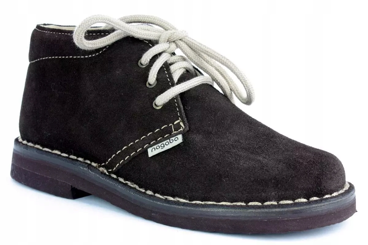 Polobotky Nagaba 075 hnědá velurová barva R45