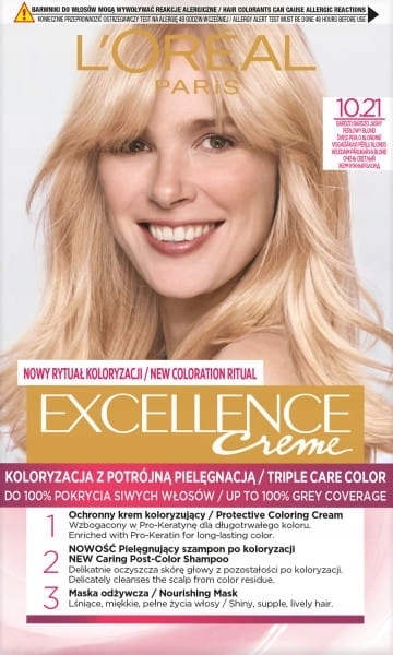 

Loreal Excellence Farba 10.21 Bardzo Jasny Perłowy