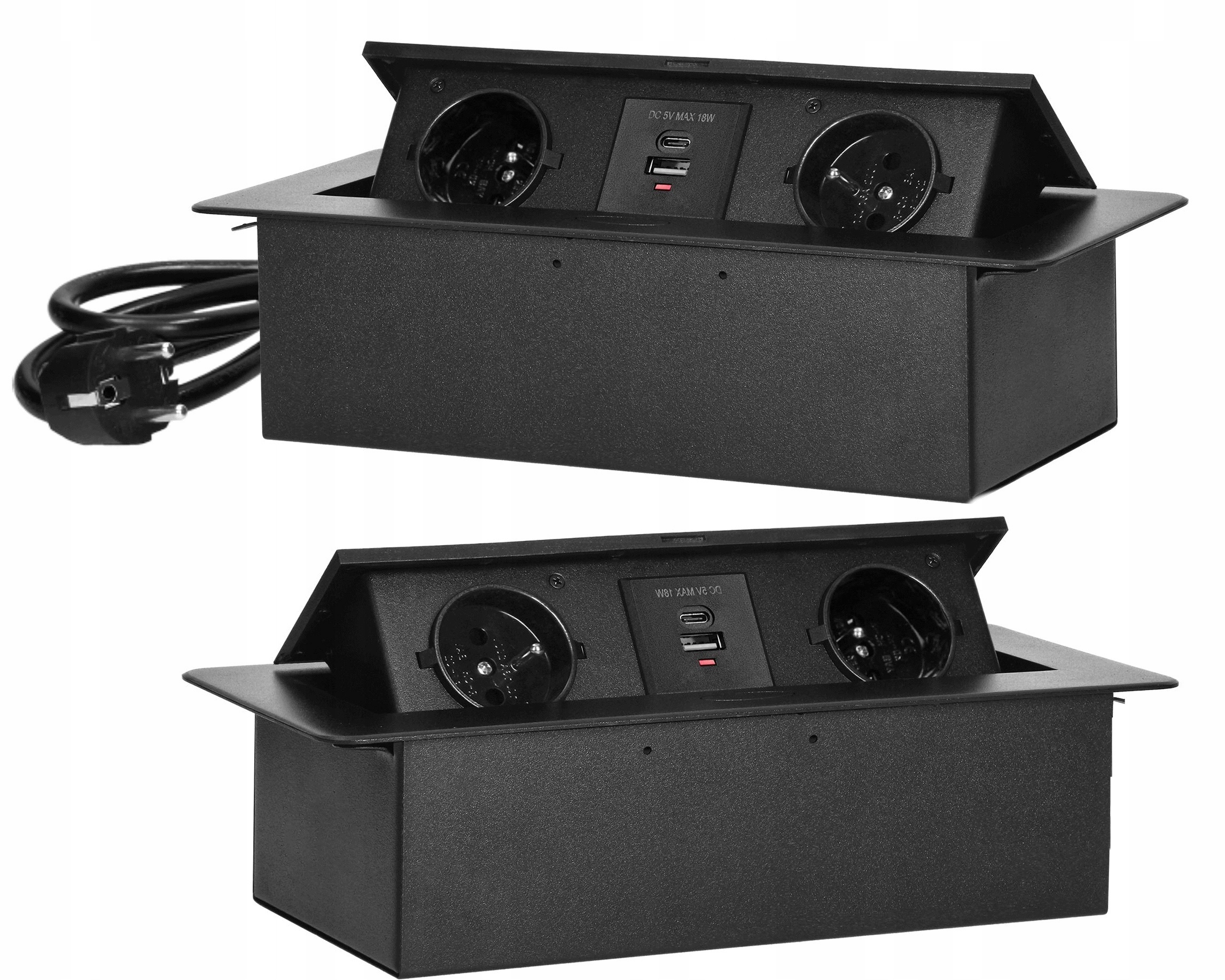 Nábytkové zásuvky zapuštěné do desky Usb kabel 1,5 m Orno OR-GM-9035/B