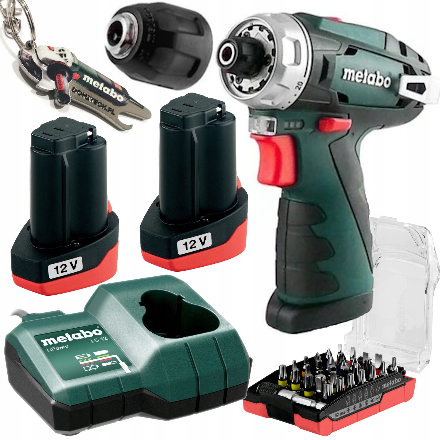 METABO WKRĘTARKA POWERMAXX BS 2x2 Ah 12V + BITY