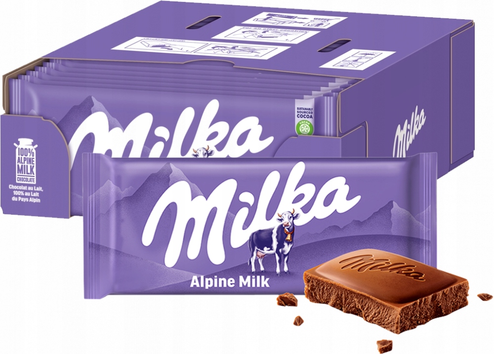 Milka Czekolada mleczna Alpine Milk 90 g x24