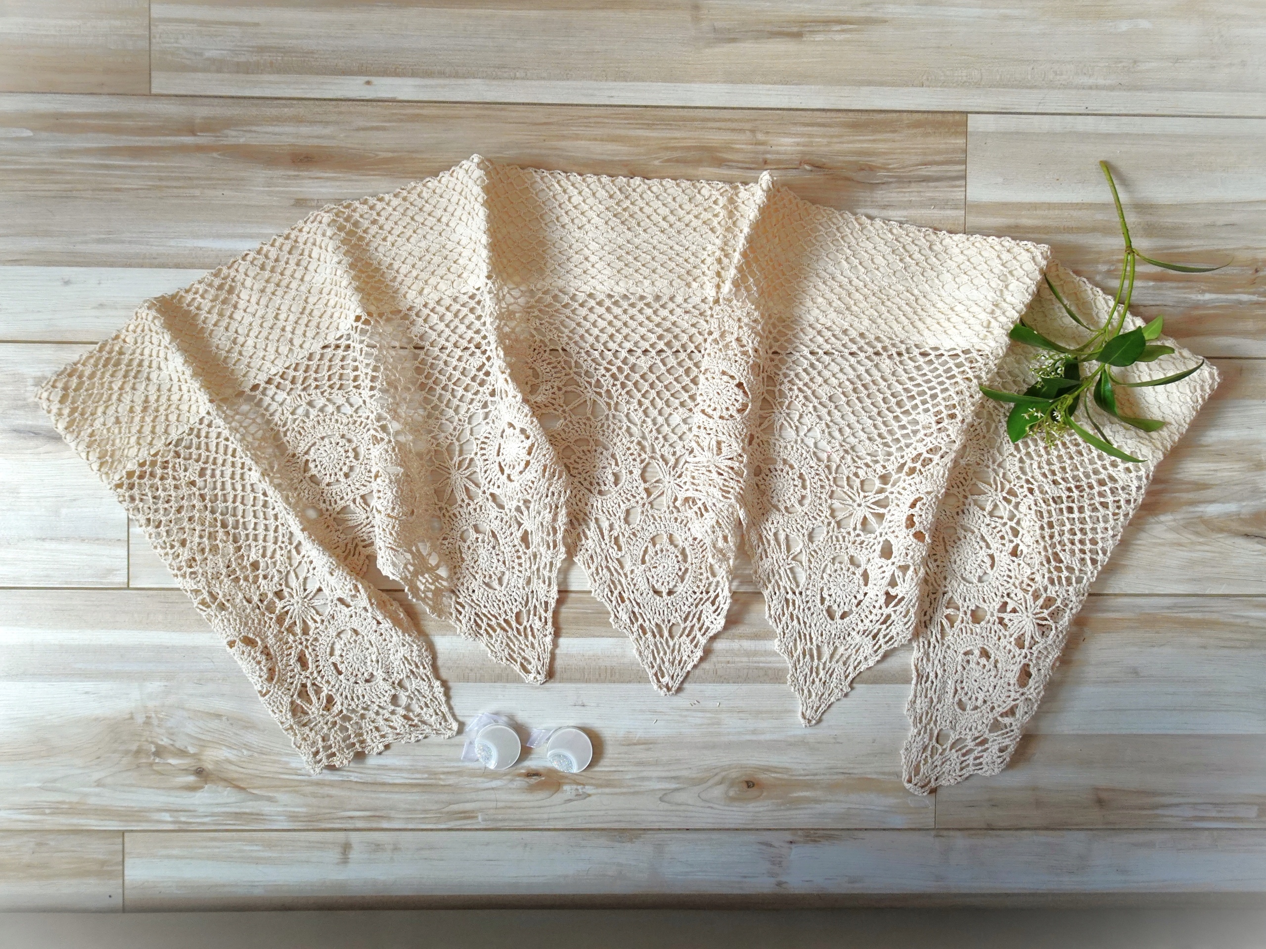 

Firana szydełkowa Boho 40x150 Beż