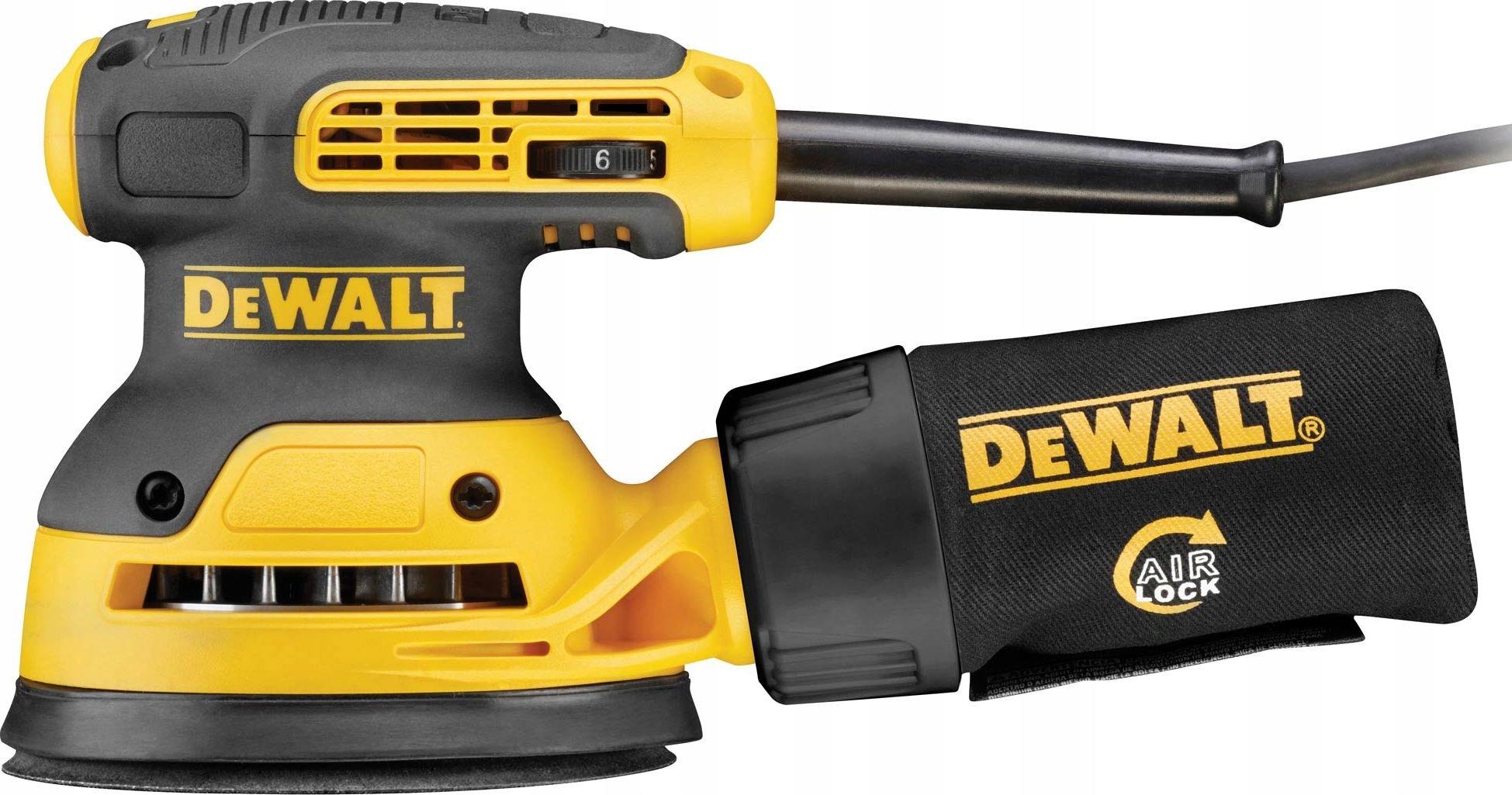 

Dewalt szlifierka mimośrodowa 125mm 280W z górnym