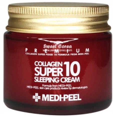 MEDI-PEEL Collagen Super 10 Sleeping Cream 70 ml - regenerujący krem na noc — 5