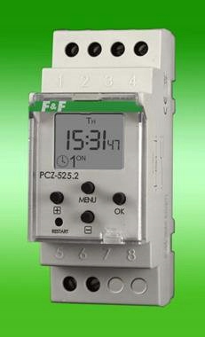 PCZ-525.3 1-KANÁLOVÝ Astronomický Ovládací Časovač