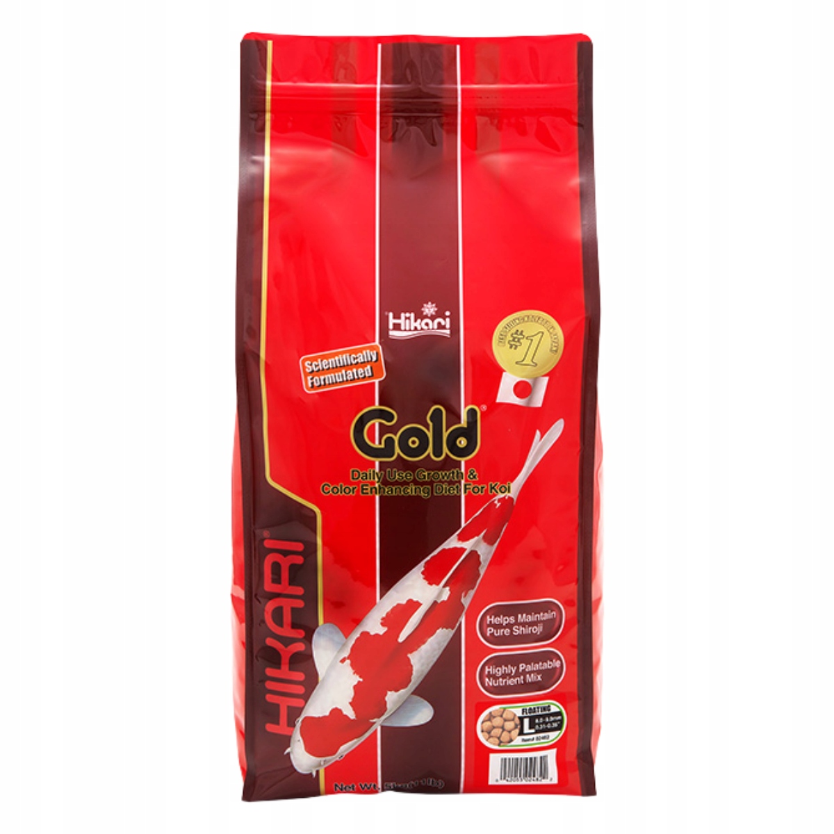 Hikari Koi Gold Large Vybarvující krmivo pro jezírkové ryby 5 kg