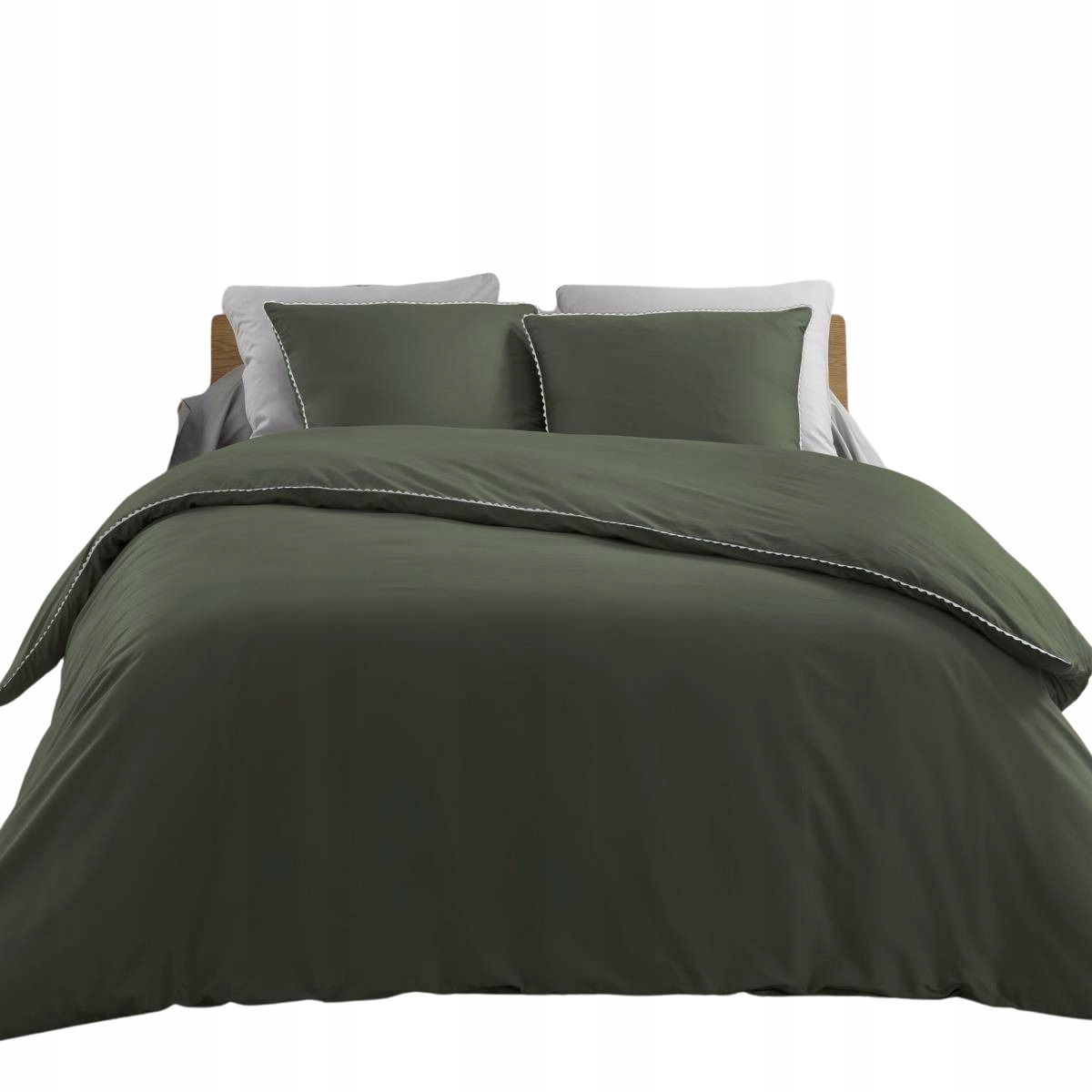 

Pościel Bawełniana zielona Miękka Loumea 240x220