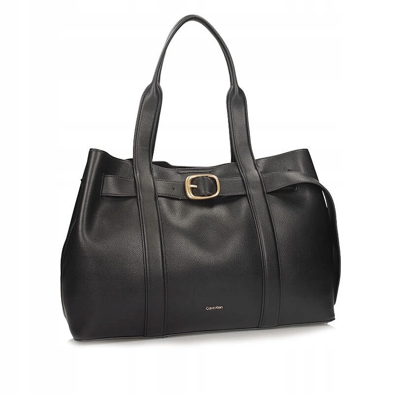 Originální kabelka Calvin Klein LV04F3294G UB1 Buckle Medium Tote Black