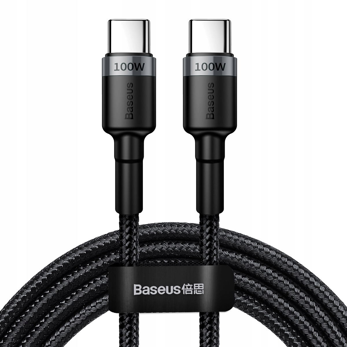 Baseus USB-C Cafule QC 3,0 PD 2,0 100W 5A 2m Szaro-czarny