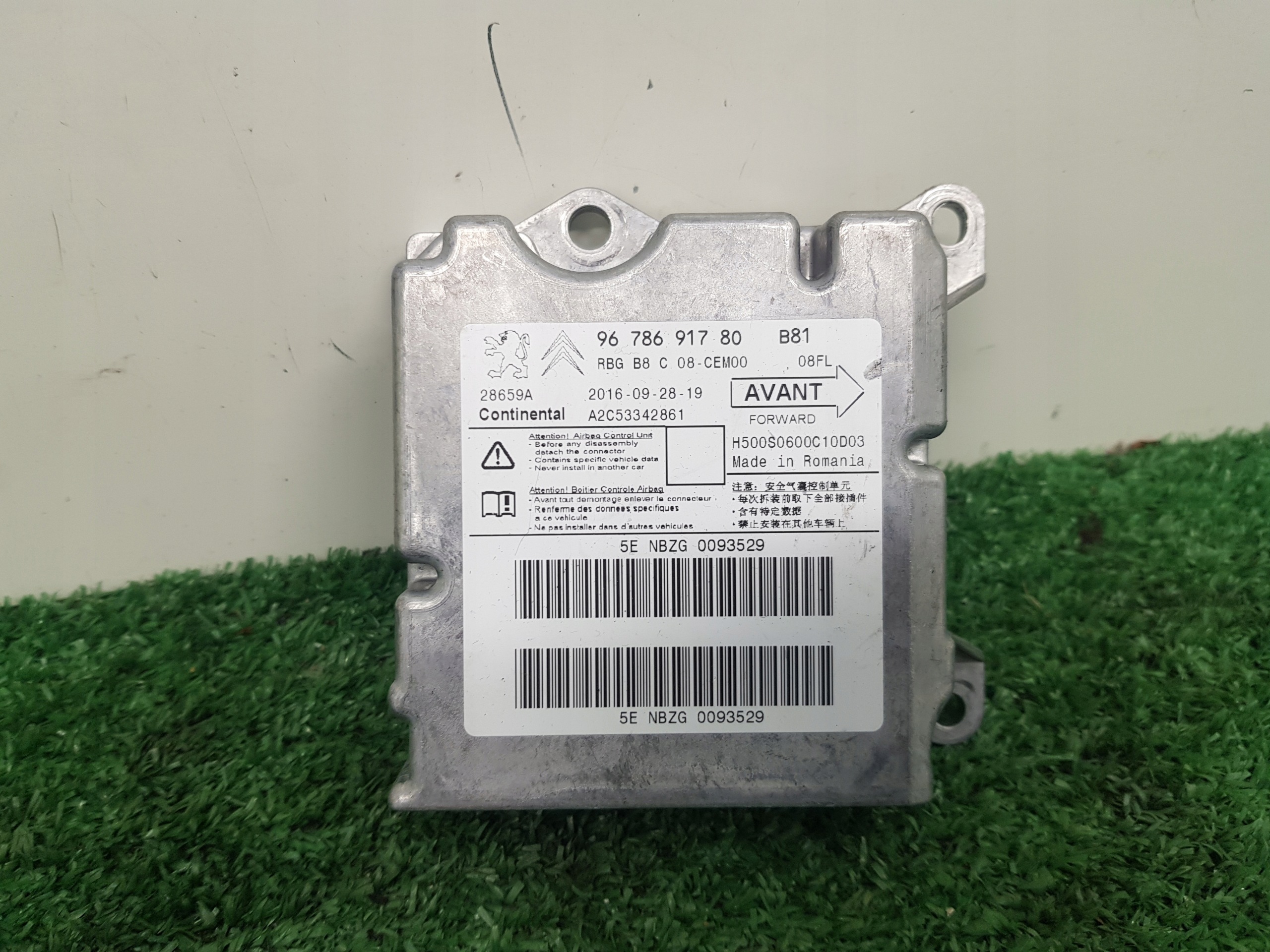 Module Airbag CITROEN DS-5 9678691780