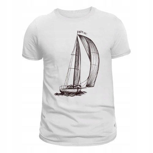 Spinaker Męski T-shirt Biały L