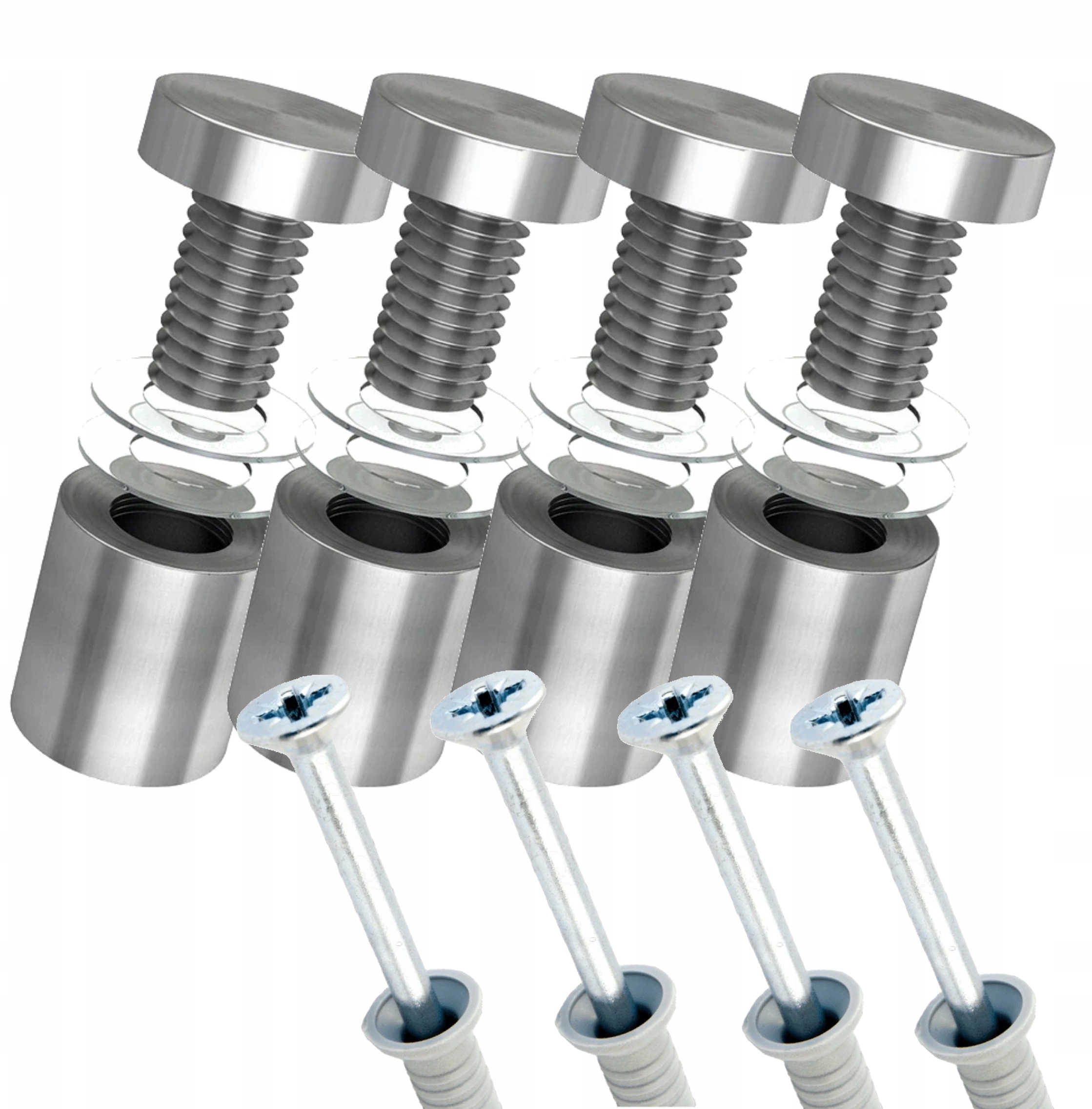 TABLICZKA Z NUMEREM DOMU | ADRESOWA | PLEKSA i ALUMINIUM + DYSTANSE i KOŁKI Materiał aluminium