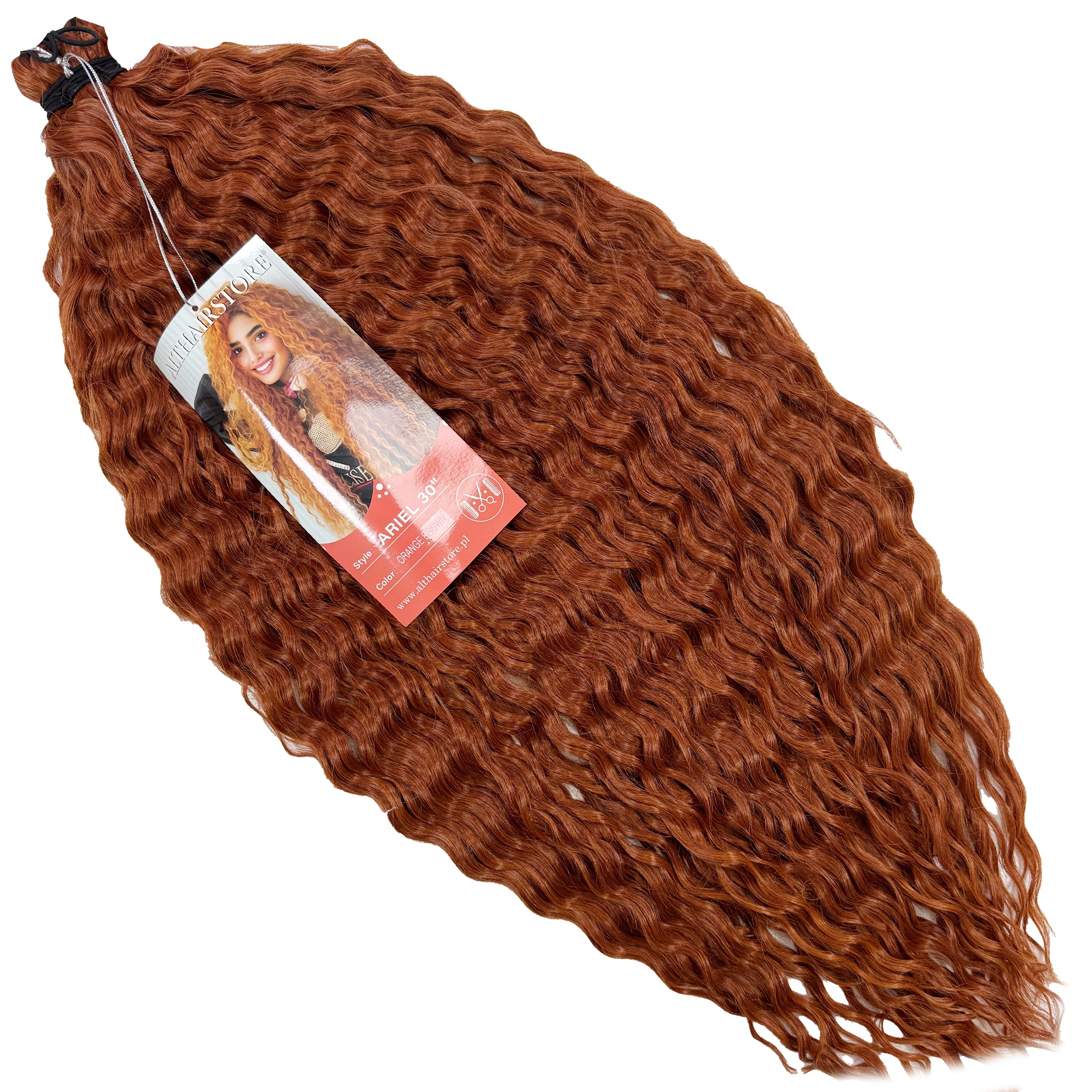 Włosy syntetyczne Afroloki Arielki Ariel Pro Plus 400g 76cm #orange Brown