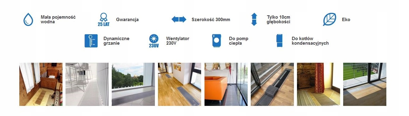 REGULUS QUATTROVENT grzejnik+podest DĄB KOŚĆ 100cm Kolor inny