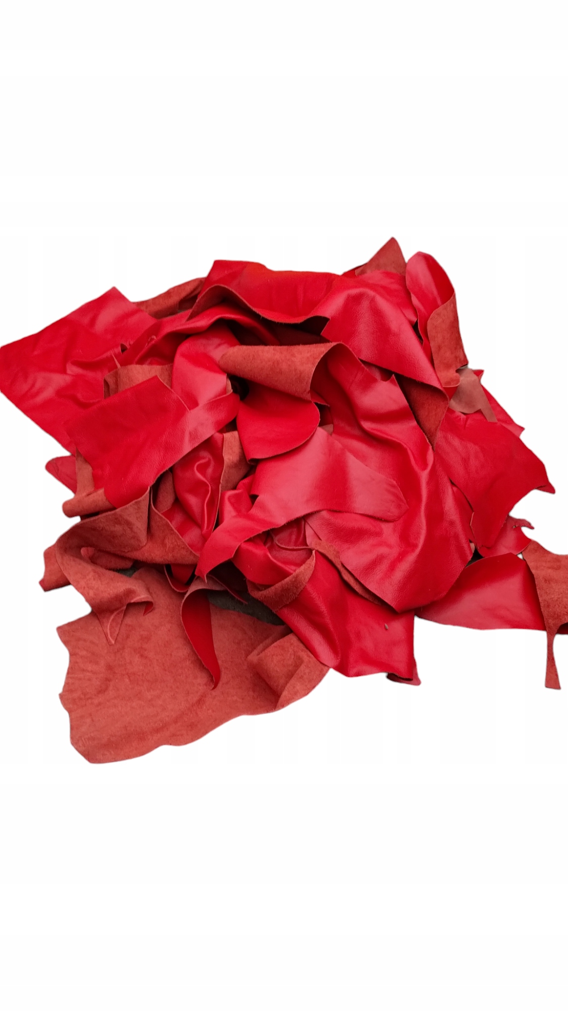 KAWAŁKI SKÓRY WŁOSKIE - Segregowane, Czerwony 1 kg Kod producenta 10001699