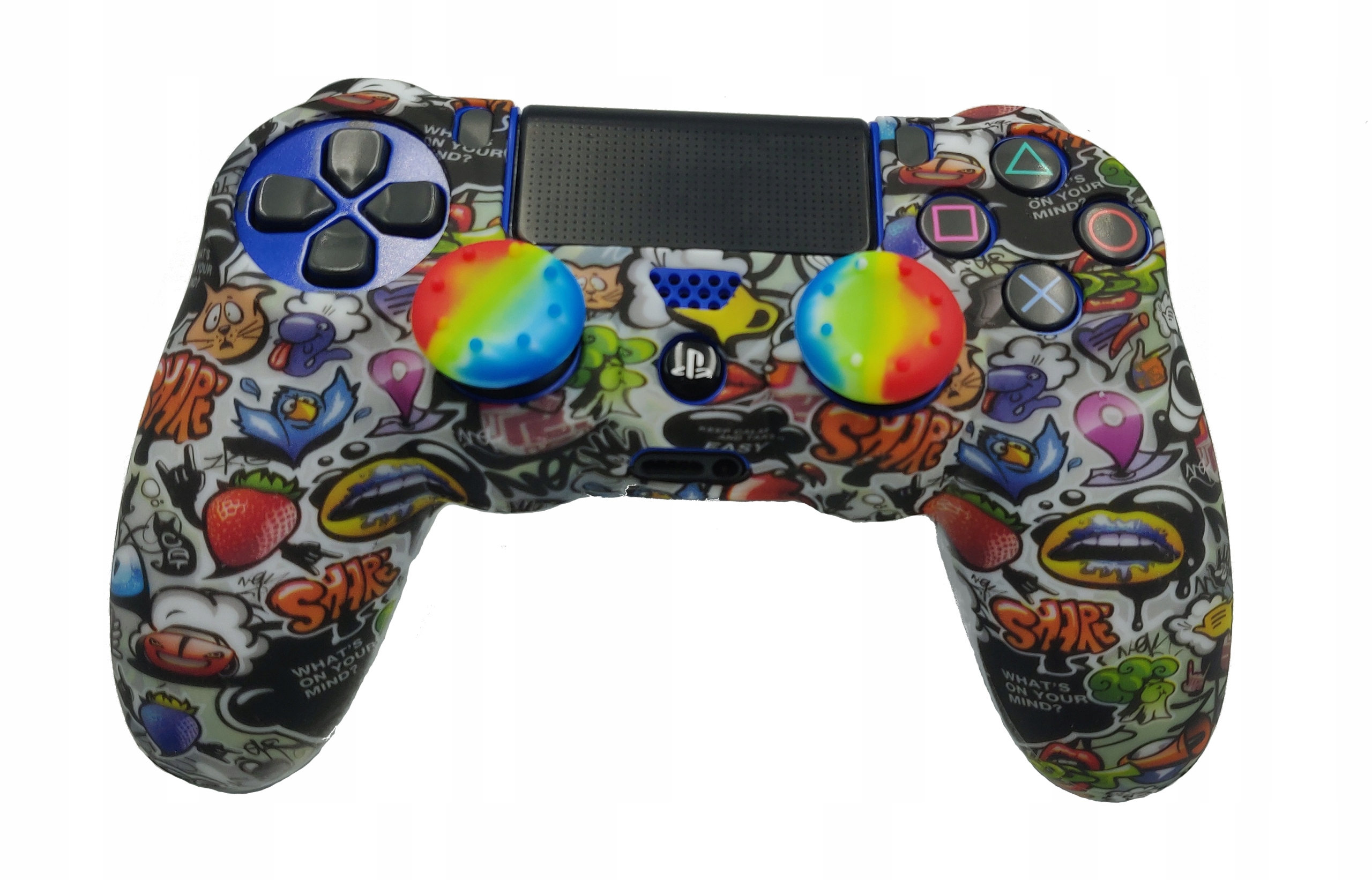 ETUI SILIKON OSŁONA POKROWIEC NA PADA PS4 +2 GRIPY