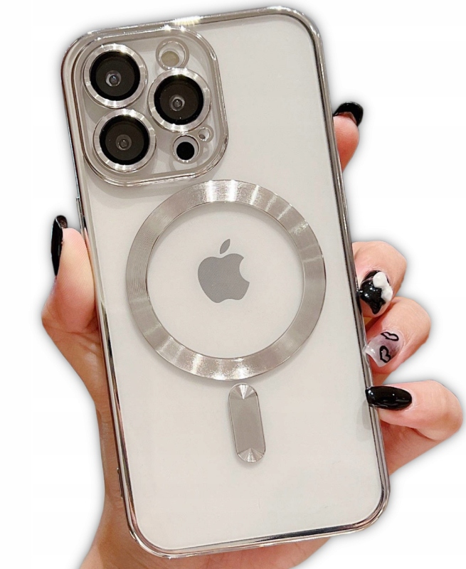 

Etui Obudowa Do Iphone 13 Pro Max Srebrny Magsafe
