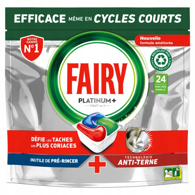 Levně Kapsle do myčky nádobí Fairy 24x3ks Platinum Plus 72 kusů