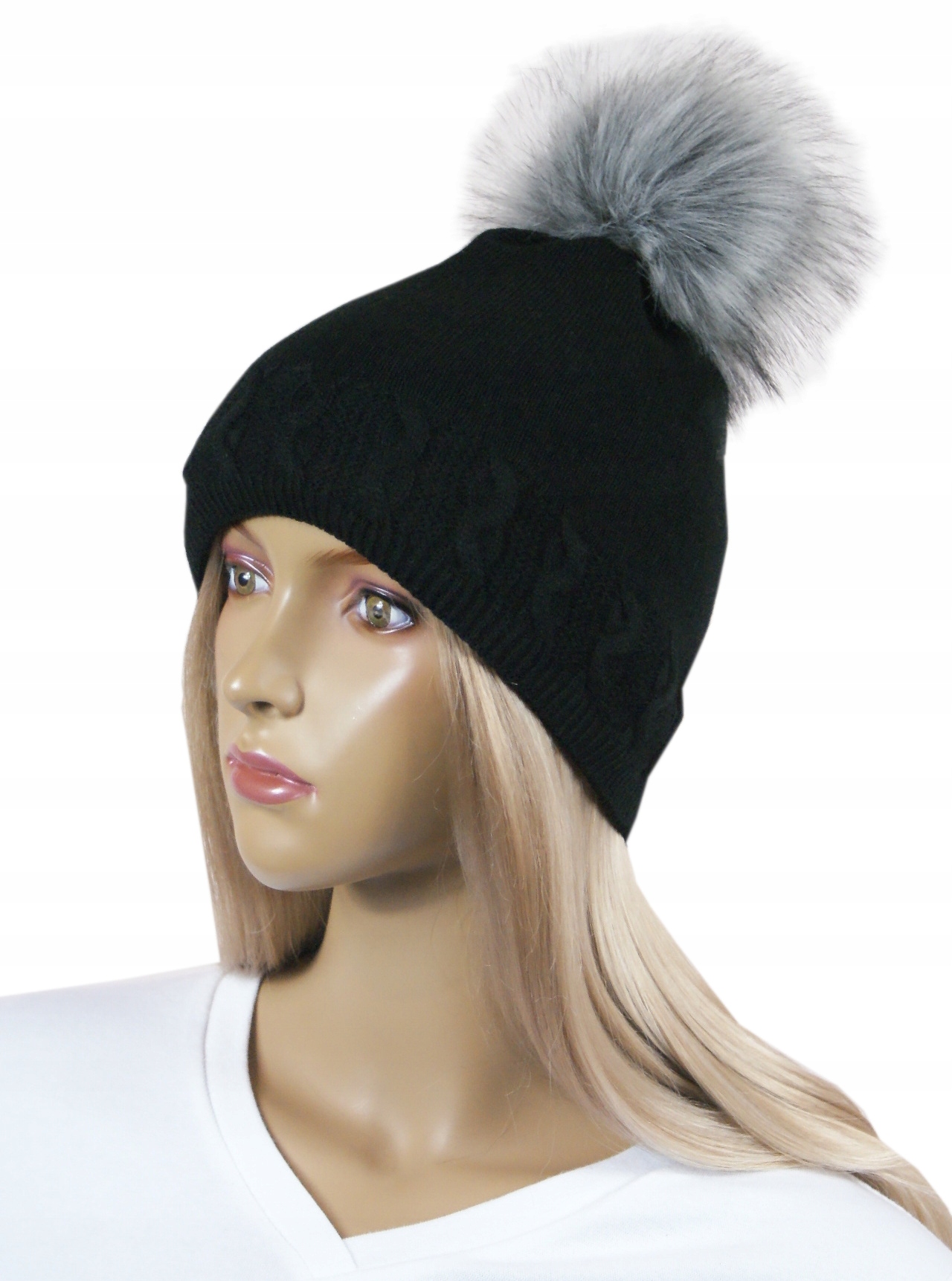 

Czapka damska Pompon polar # 55