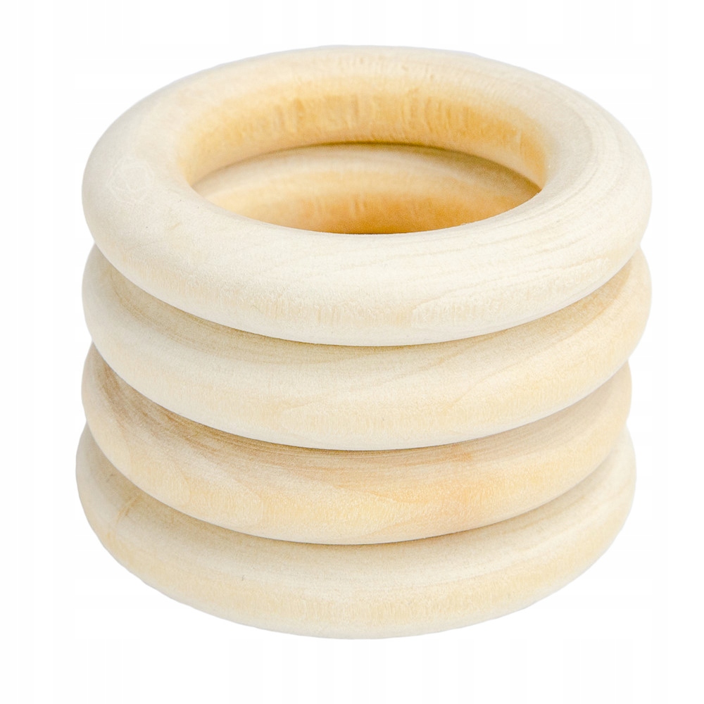 

Ringi kółka drewniane do makramy 4,5cm/4szt.