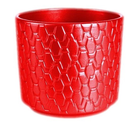 

Osłonka Ceramiczna Doniczka Ozdobna Czerwona 14 CM