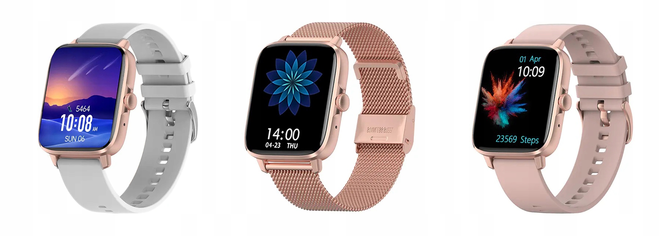 ZEGAREK SmartWatch Damski ROZMOWY EKG PULS MENU PL Wodoszczelność tak