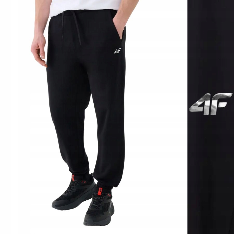 SPODNIE MĘSKIE 4F DRESOWE SPORTOWE JOGGERY DRESY NA CO DZIEŃ