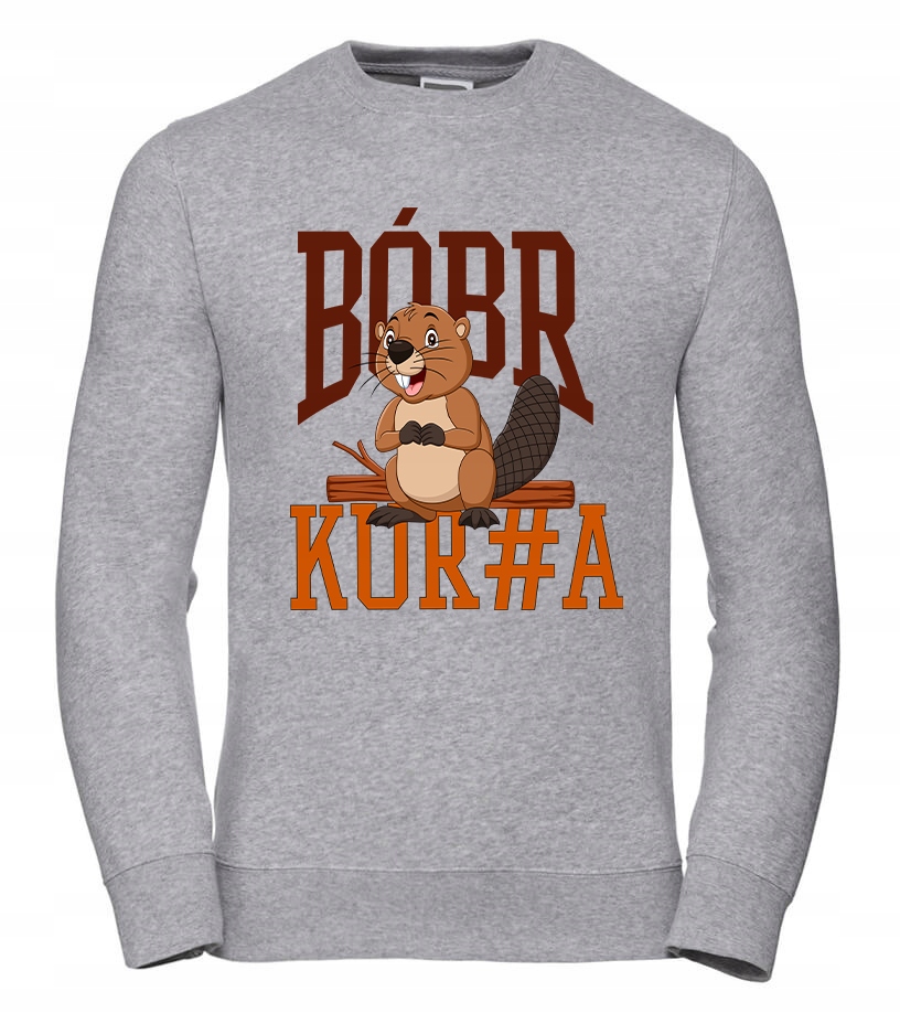 Pánská Mikina Bobr Kur#a XL Šedá Pro něj Chlapa Manžela Chlapa