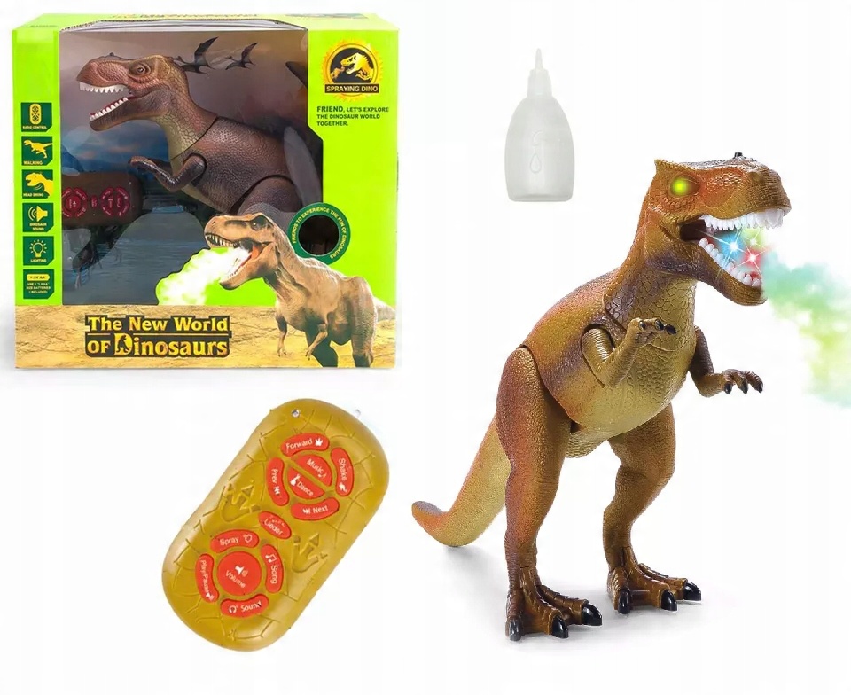 

Dinozaur Sterowany Tyranozaur z Pilotem Chodzi Led