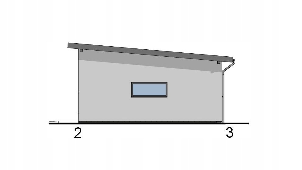 GARAŻ DWUSTANOWISKOWY G32JL Długość 8 m